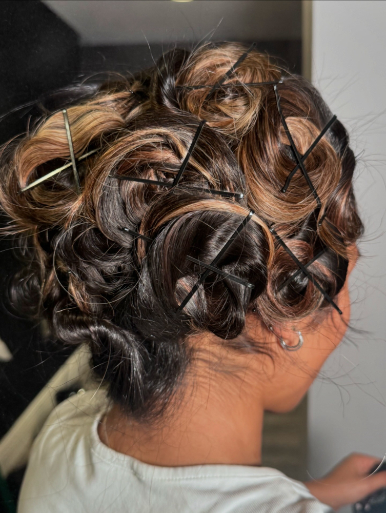 Pin Curl - After styling