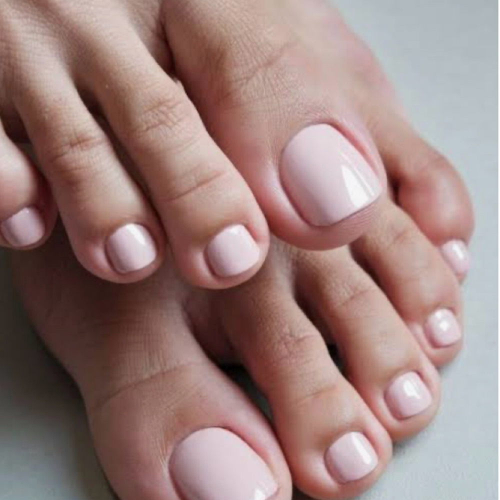 Deluxe pedicure at Aura Nail Studio in Costa Mesa, CA