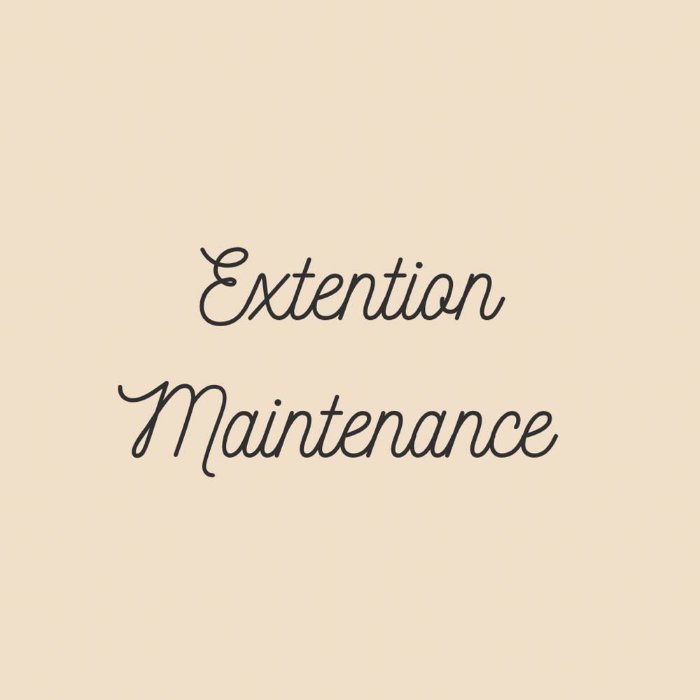 Extension Maintenance