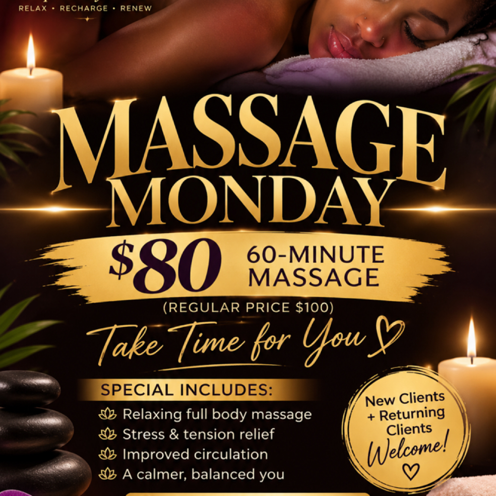 Massage Monday Special at Sculpt Body Studio Llc in Cleveland, OH