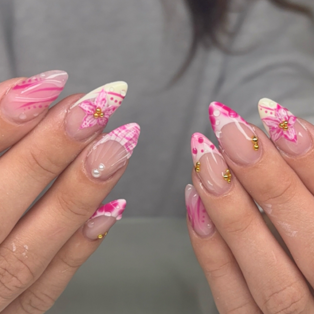 Medium Acrylic Full Set at Nails with Bailee in Payette, ID