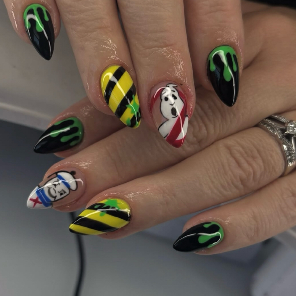 Intricate Nail Art at Gels By Bells in Brunswick, ME