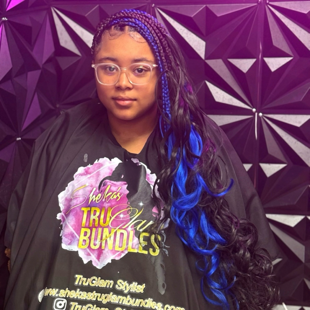 French Curl Knotless at TruGlam Stylist in Winston Salem, NC