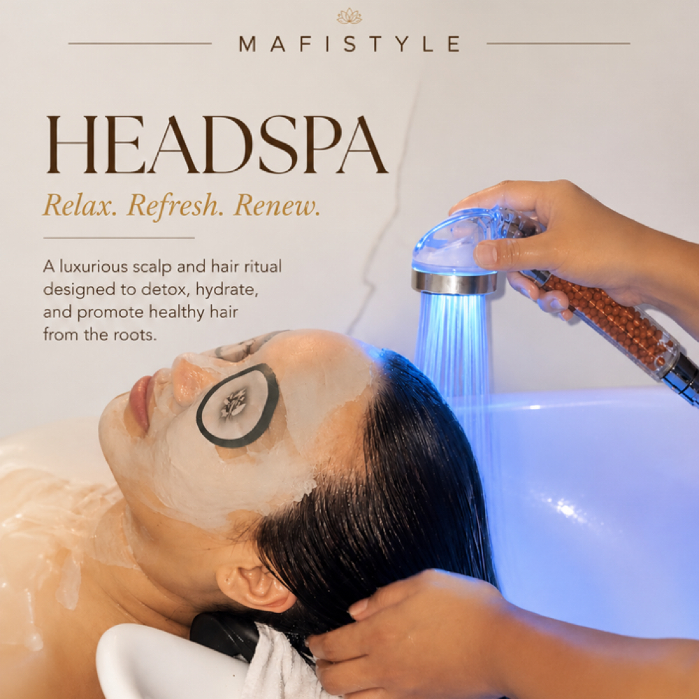 HeadSpa-Facial-Blowout at Mafistyle in Costa Mesa, CA