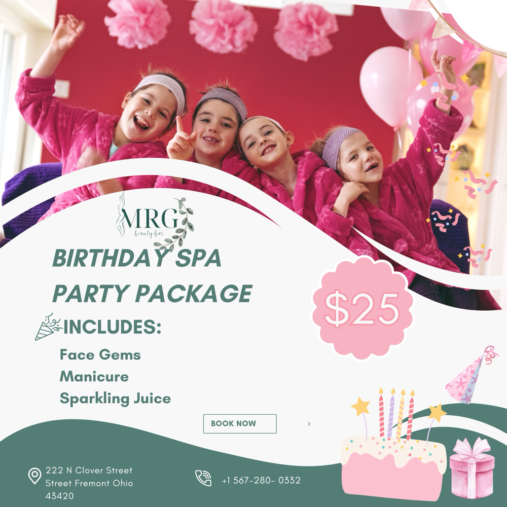 Kids Spa Birthday Package For One