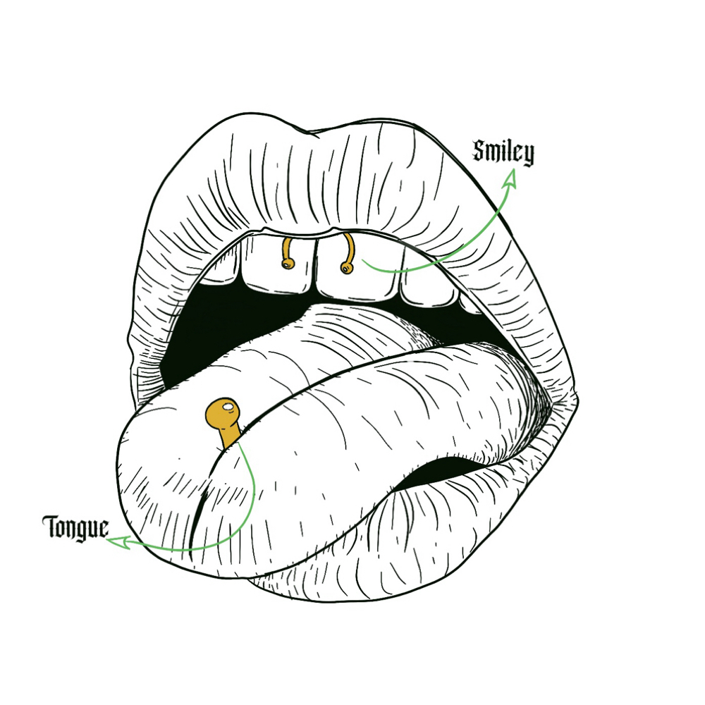 Tongue (Single) at Ethereal Adornments Pierced By Cambria in Murrieta, CA