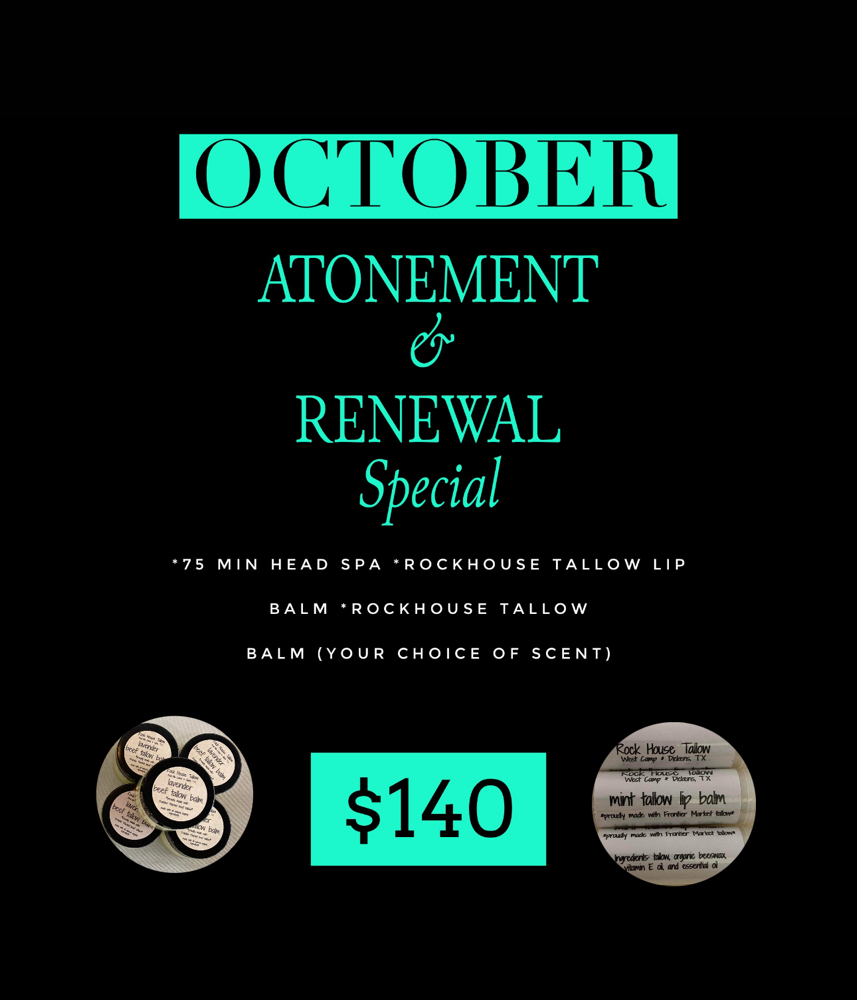 October Atonement & Renewal Special