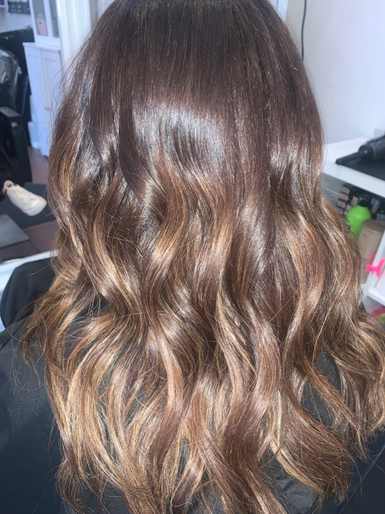 Gloss|glaze|toner (short-med)