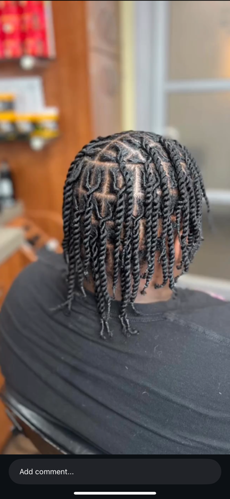 Men Invisible Twist/ Locs