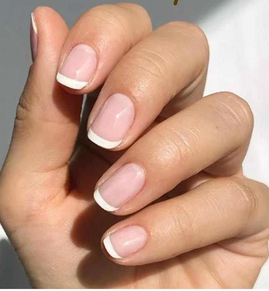 French Polish Application at ERA Nail Studio in East Derry, NH