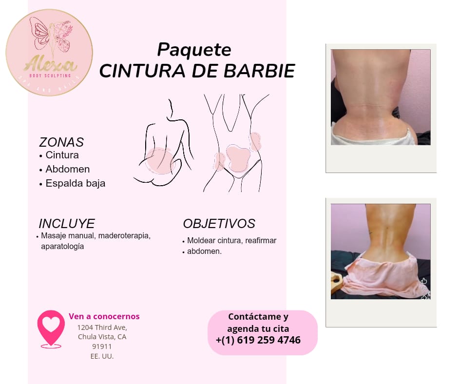 Cintura De Barbie at Alexa spa body sculpting in Chula Vista, CA