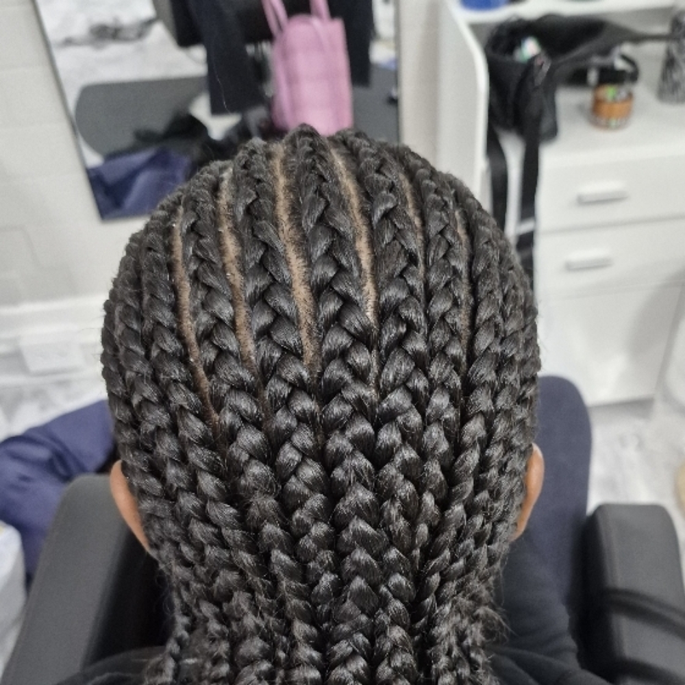 Feed-in Conrows Straight Back at Cultured Crowns Studio in Richmond, VA