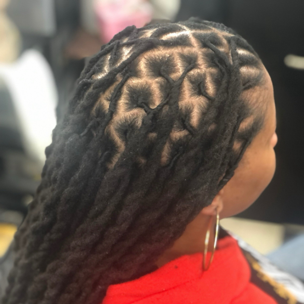 2-Strand Locs at Equality’s Nubian Stiylz in Hampton, VA