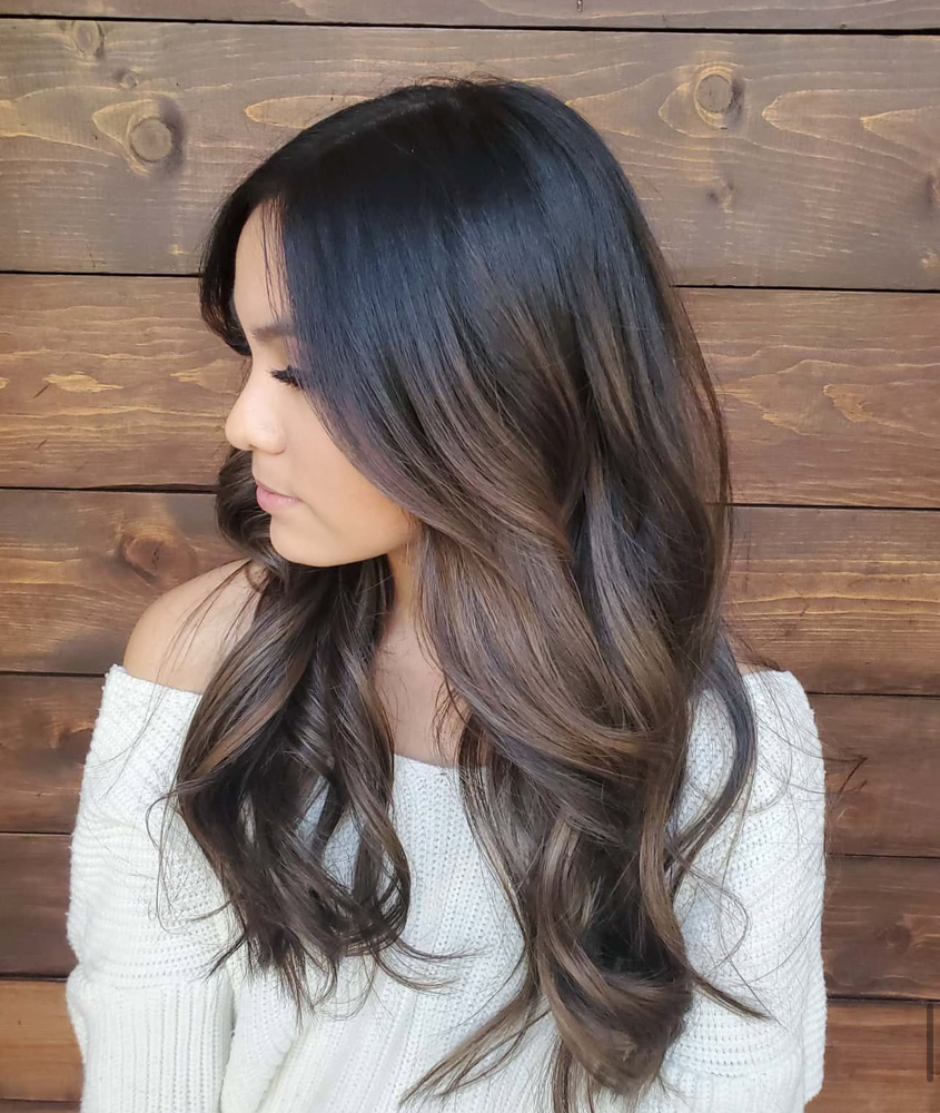 Balayage/foilayage Highlights at AMBER ASHBY HAIR in Whittier, CA