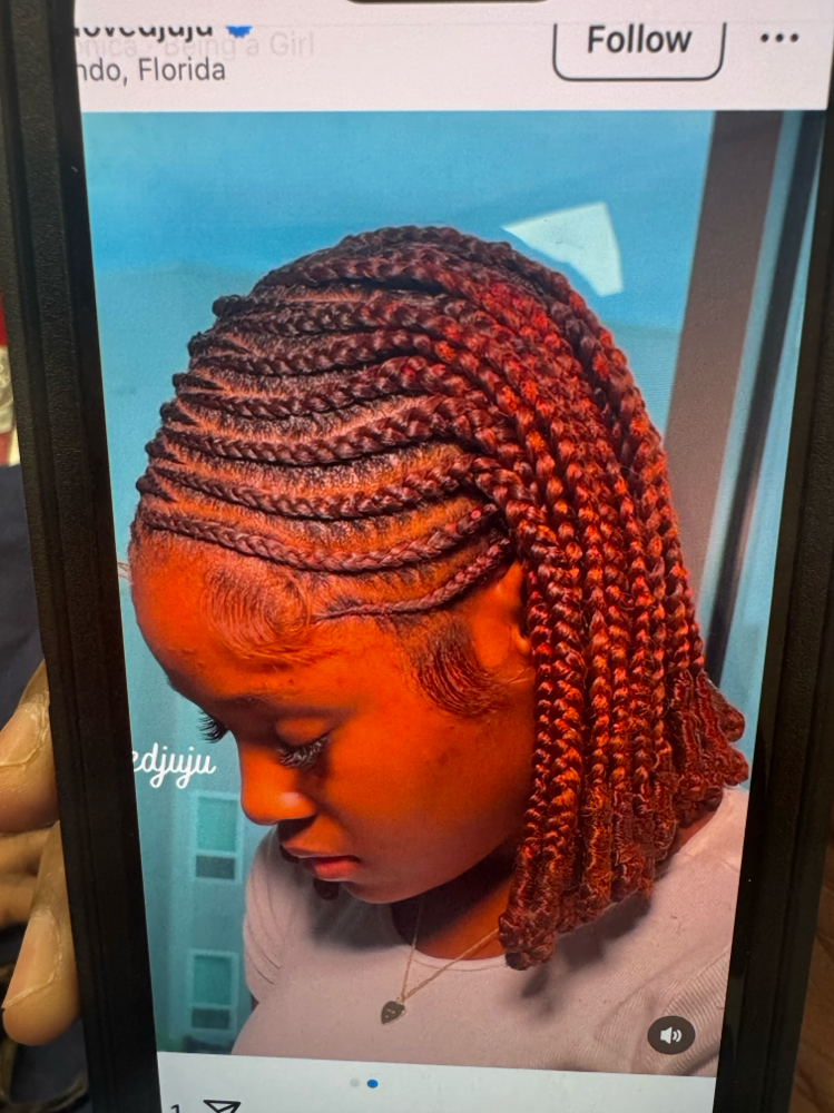Bantu Knots (Cornrows/knotless)
