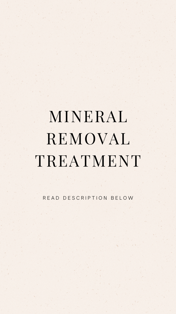 Mineral Removal Treatment