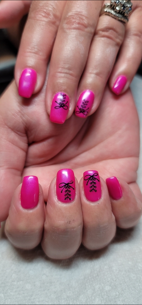 Nail Stamping 4-8 Nails at At Your Fingertips Nail Salon in Escanaba, MI