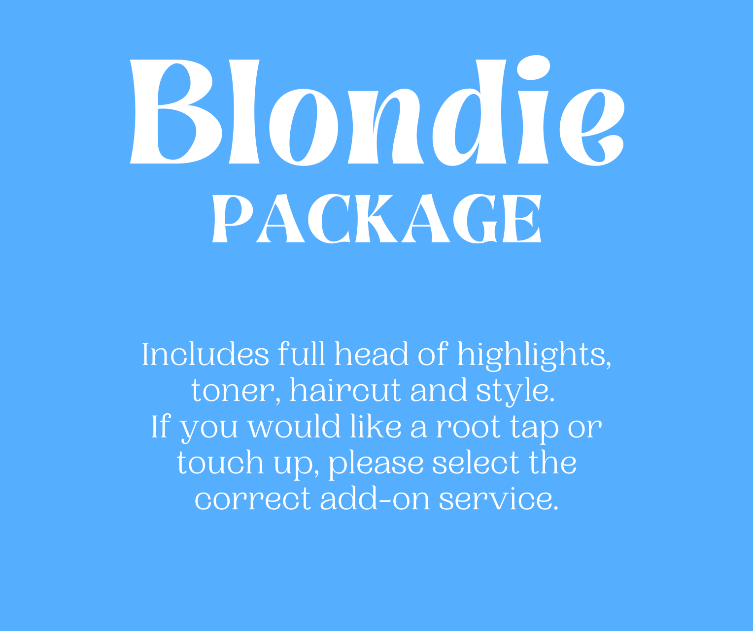 Blondie Package
