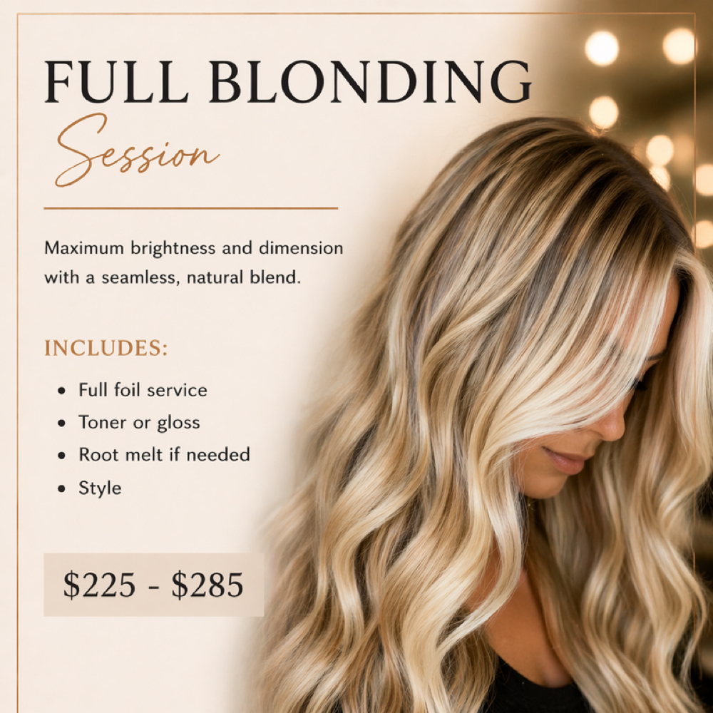The Full Blonding Session at Hayley Conte in Oswego, IL
