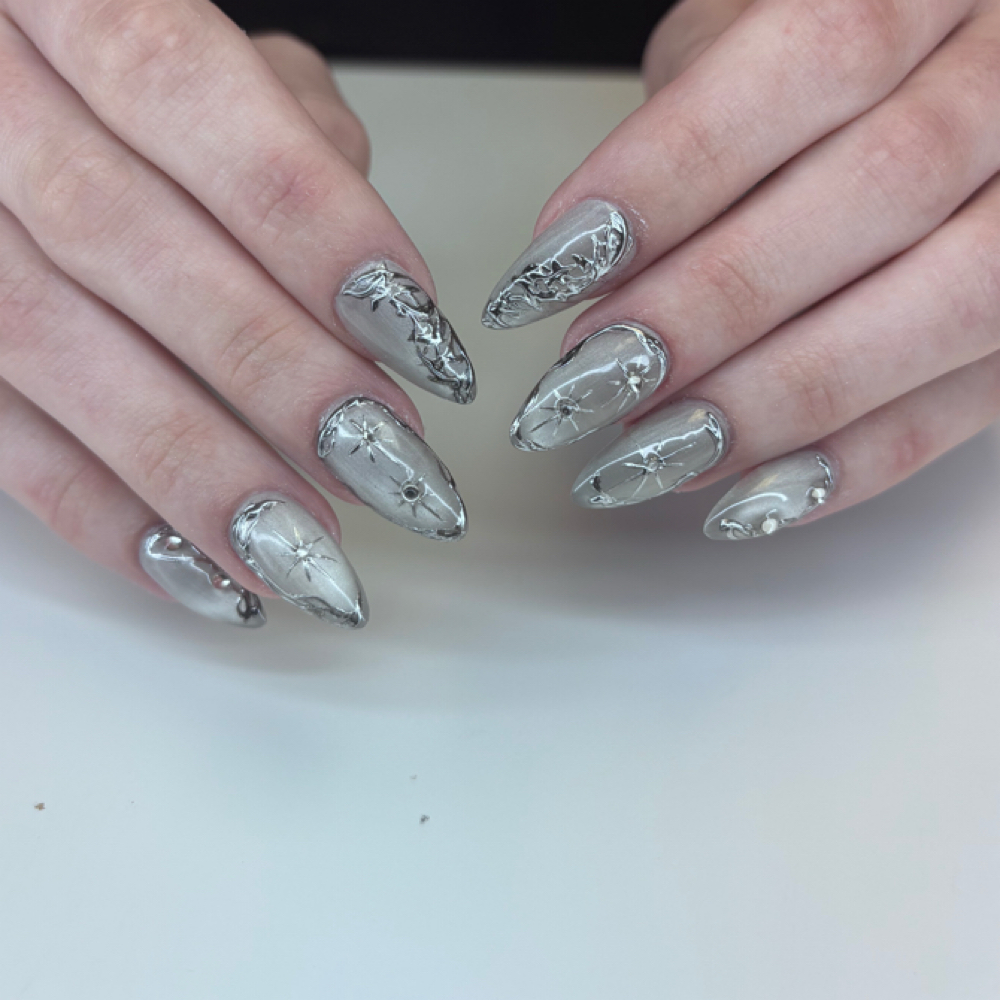 Gel X level 2 design at Nadiya's in Dayton, OH