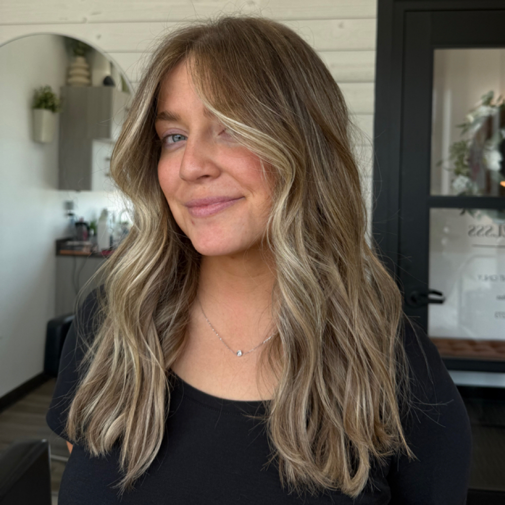 Full Balayage + Blowout at Hairbykelsss in Plainview, NY