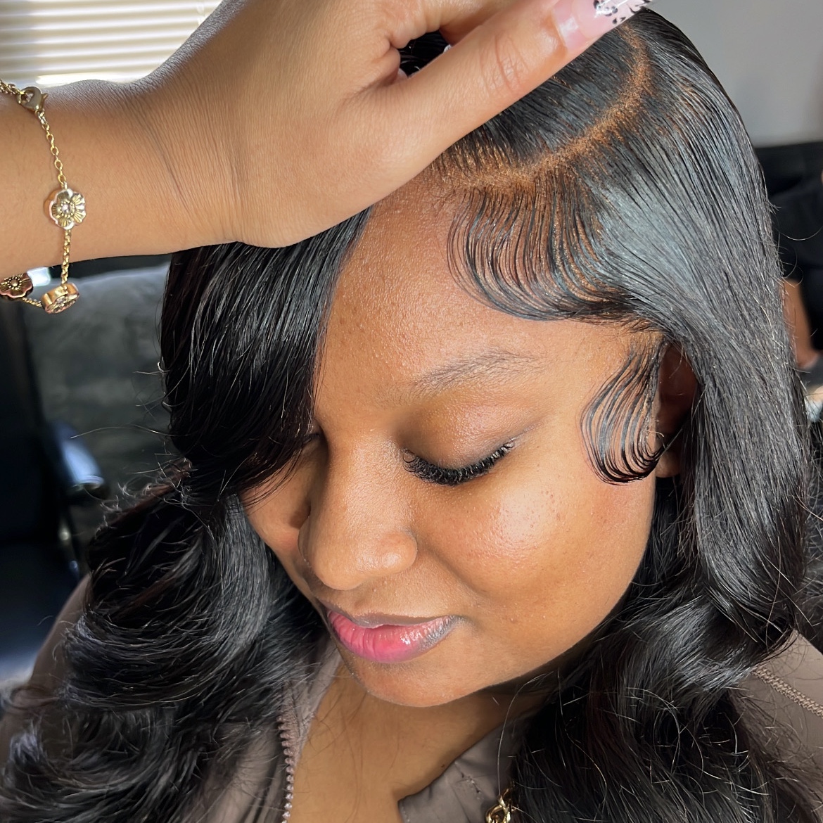 Closure wig Installation at MeltedbyLeiah in Gulfport, MS