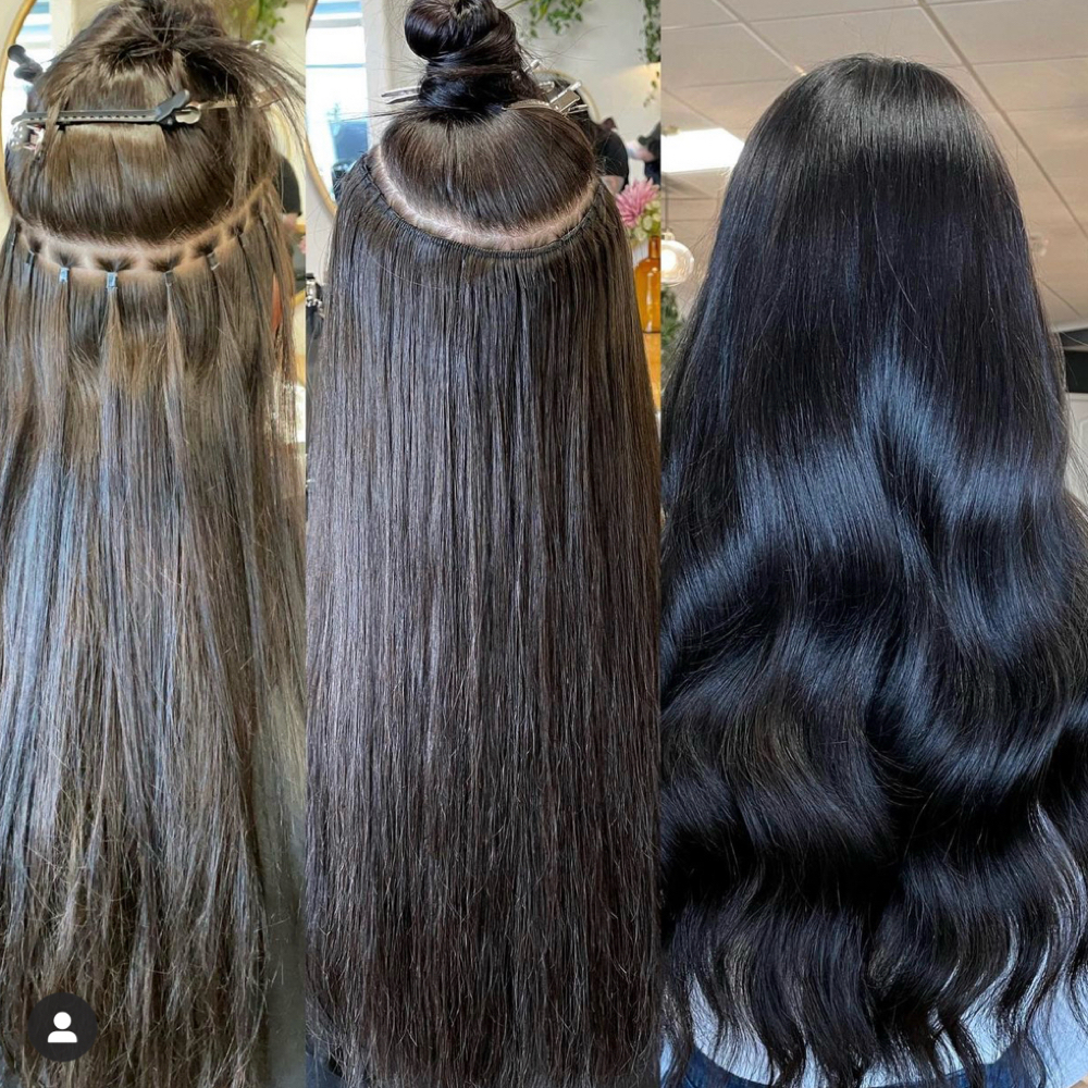 Weft Extension Install at Lindsey Ellen Beauty in Warrenville, IL