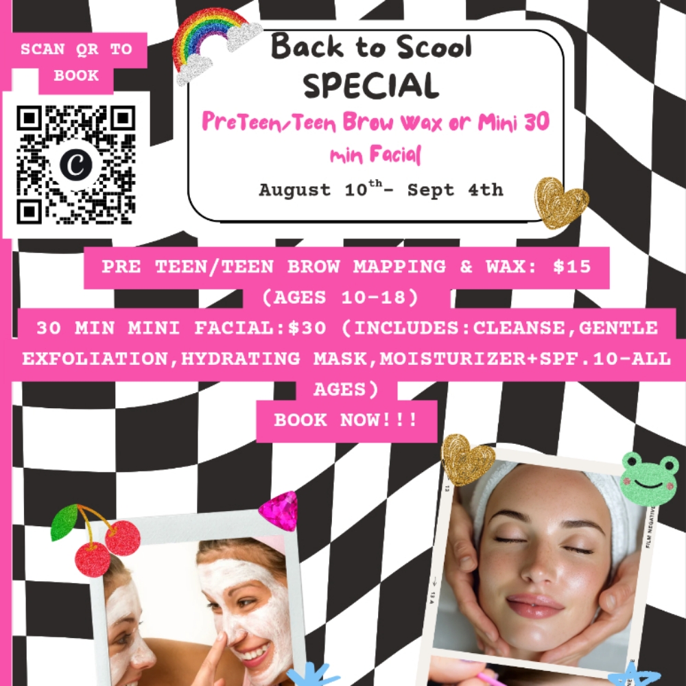Back To School SPECIAL at Saved By Grace Esthetics in Amarillo, TX