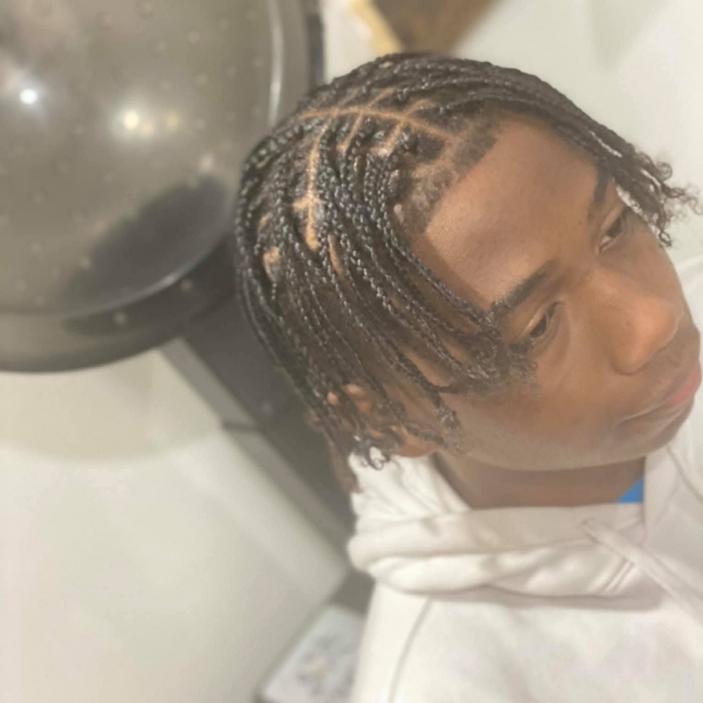 Mens Individual Braids at Billion Hairs Salon in Kansas City, KS