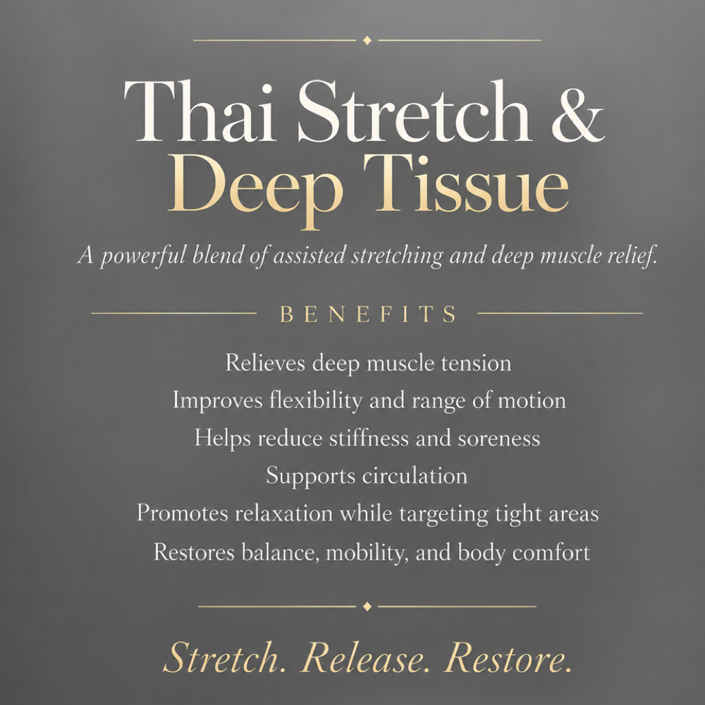 Thai Stretch & Deep Tissue Massage at Glendale Thai Massage & Head Spa in Glendale, AZ