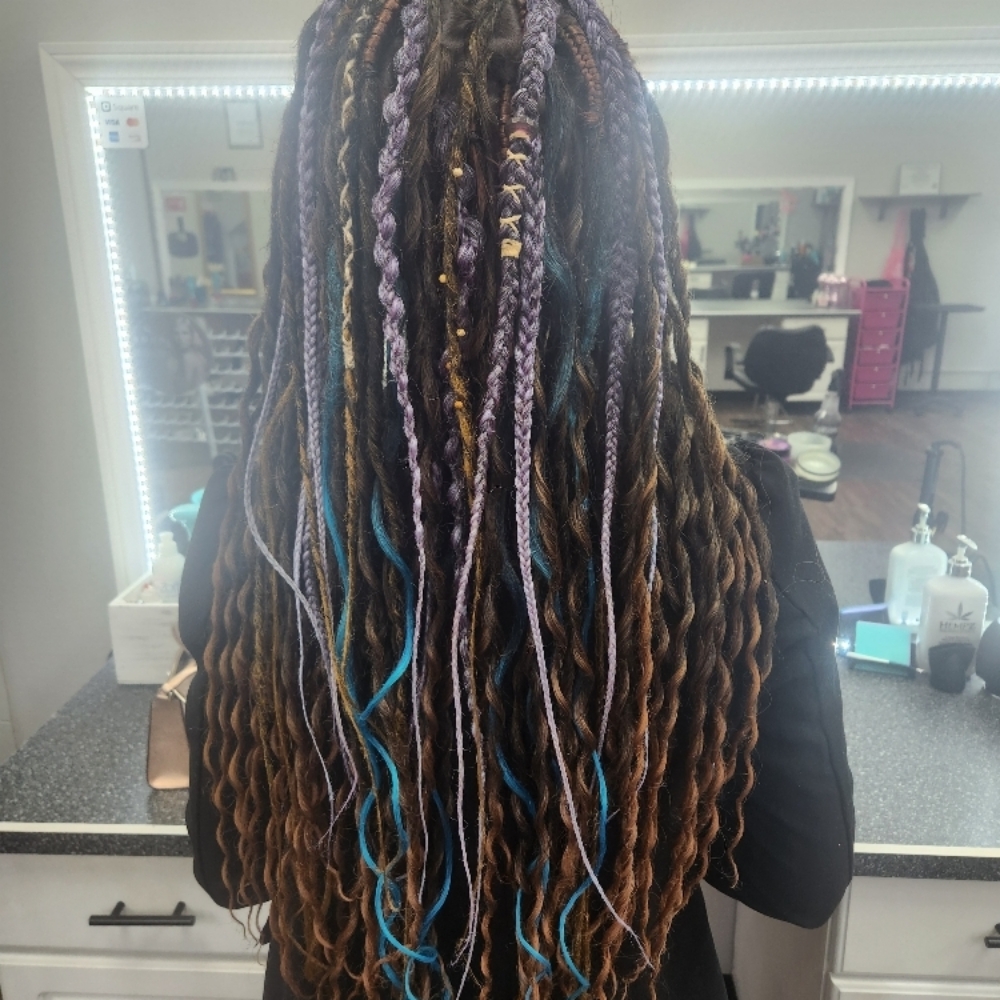 Braid In Extensions at Hair By Nicole in Beaver Dam, WI