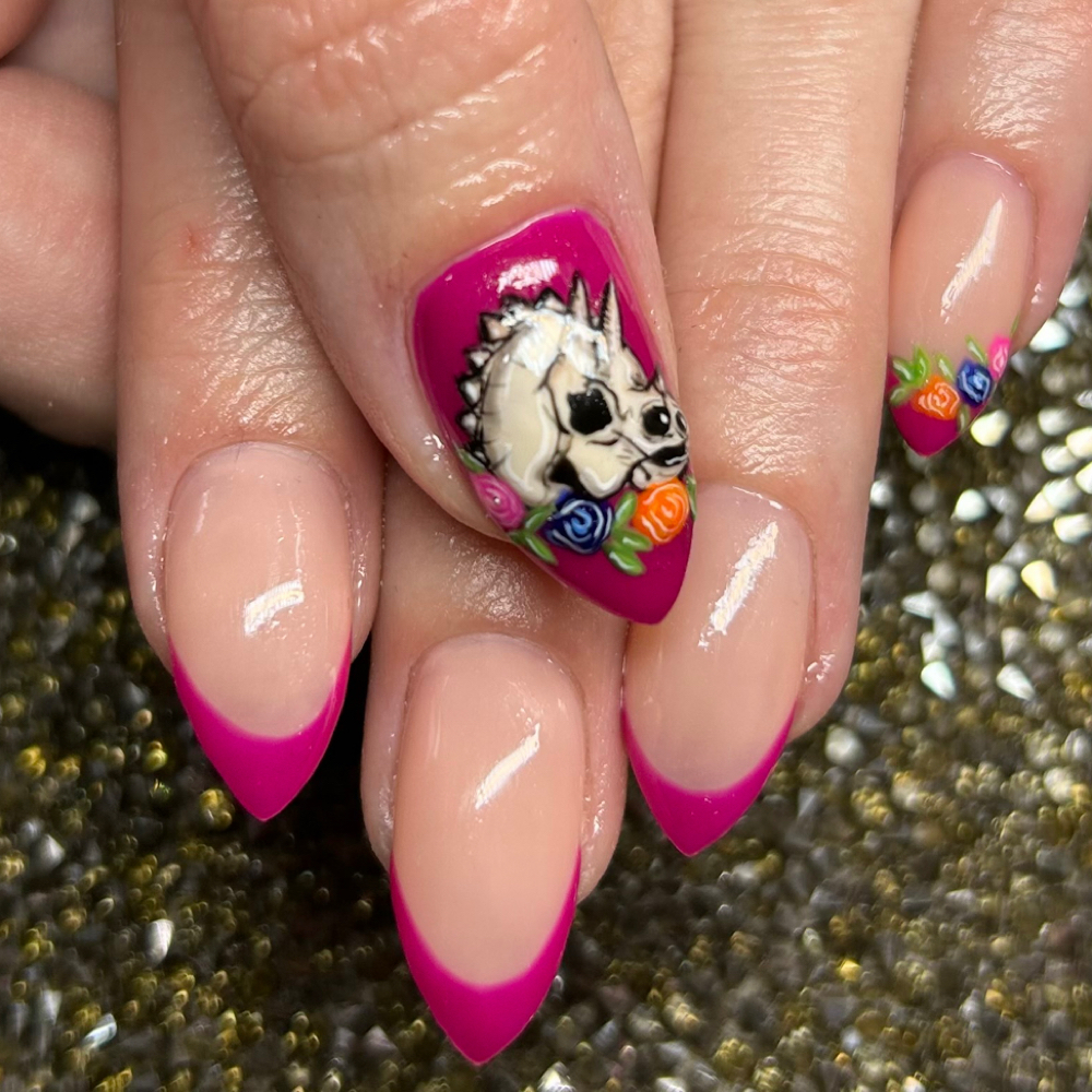 Acrylic Overlay at Nails From The Crypt in Colorado Springs, CO