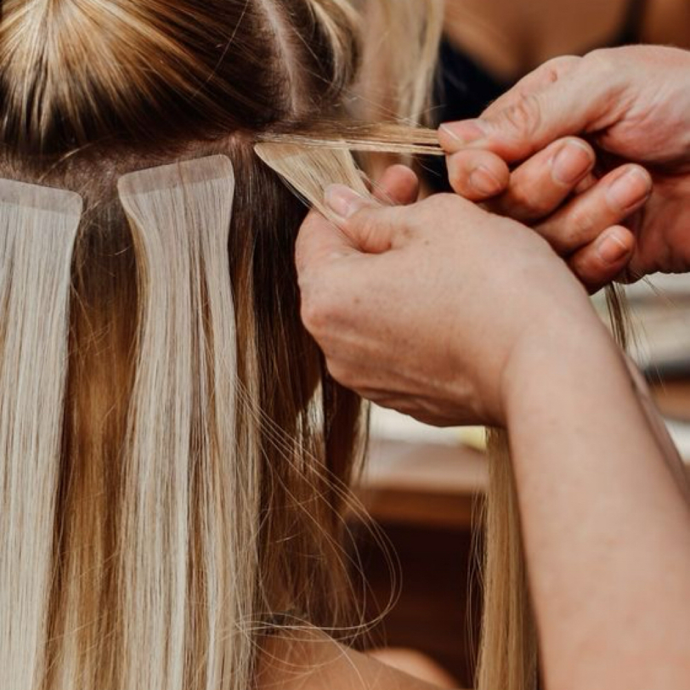Tape In Extension Service at The Blonde Society in Hazel Green, AL