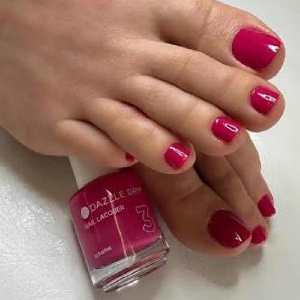 Basic Pedicure+Dazzle Dry Polish at Skye Nail Care in Falls Church, VA