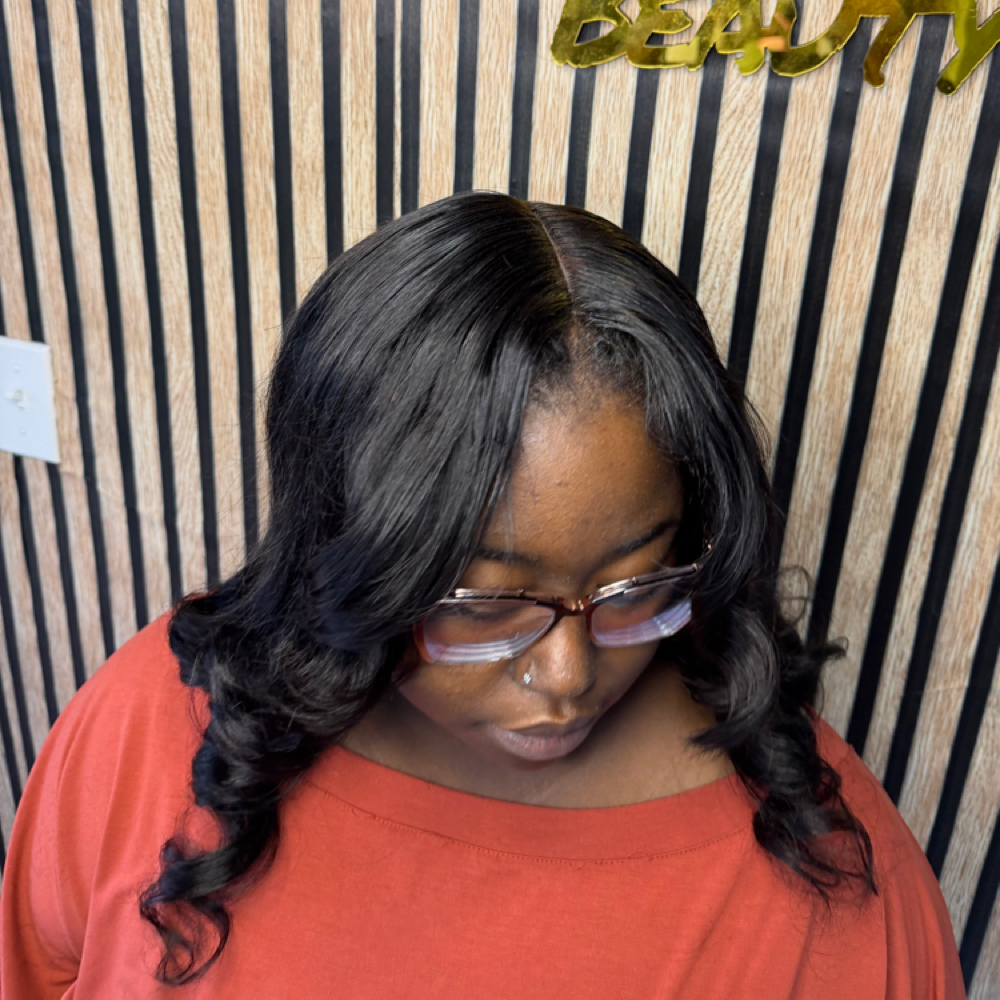 Closure Sew-in (Behind Hairline) at Miracle Beauty House in Lubbock, TX
