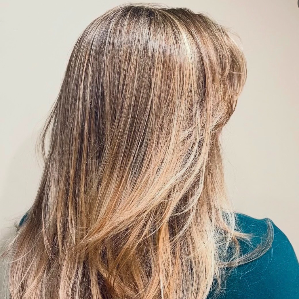 Lived-in Balayage at Wildroots Hair Studio in Walton, NY