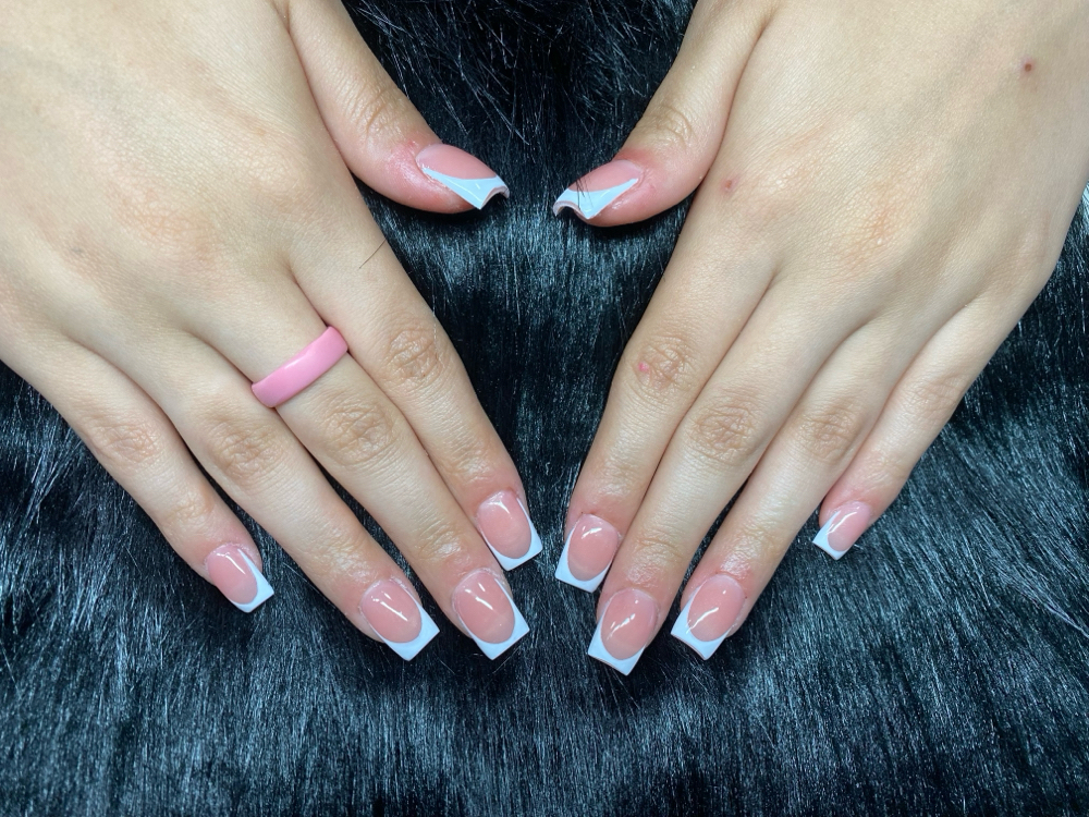 Acrylic Shellac French Tip