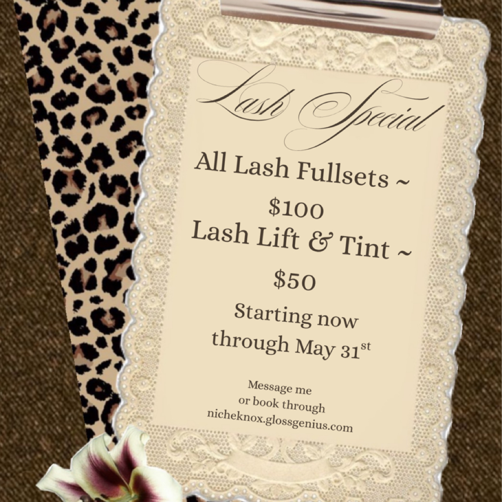 $100 Lash Fullset Special at Salon Niche in Knoxville, TN