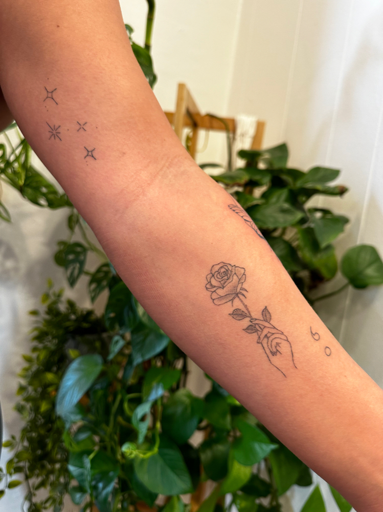 Multiple Small Tattoos at KB Artistry Studio in Mesa, AZ