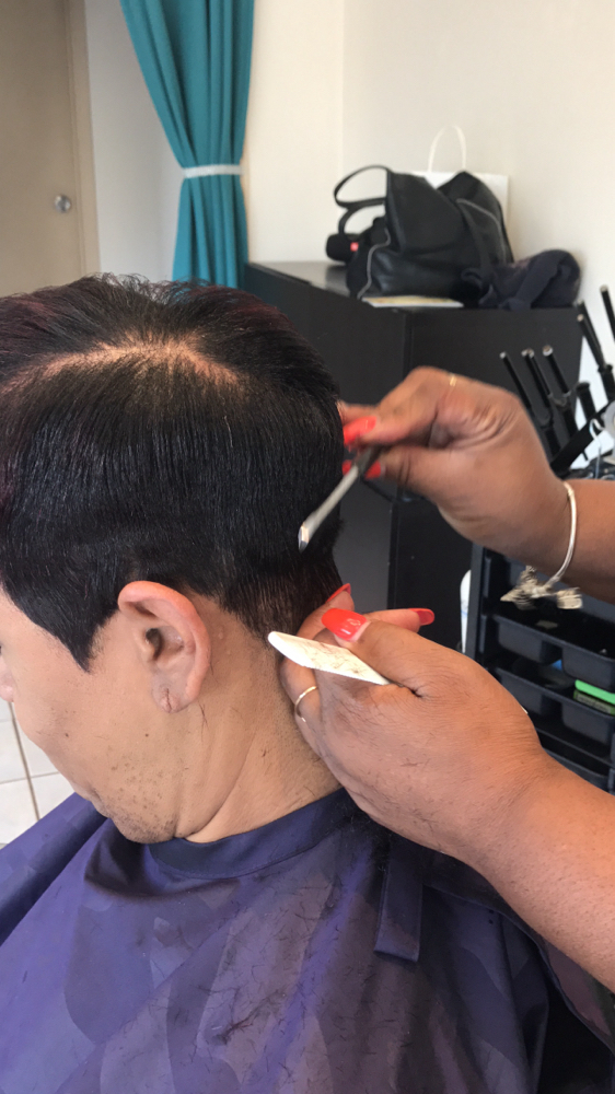 Pixie Hair Cut , Shampoo & Style