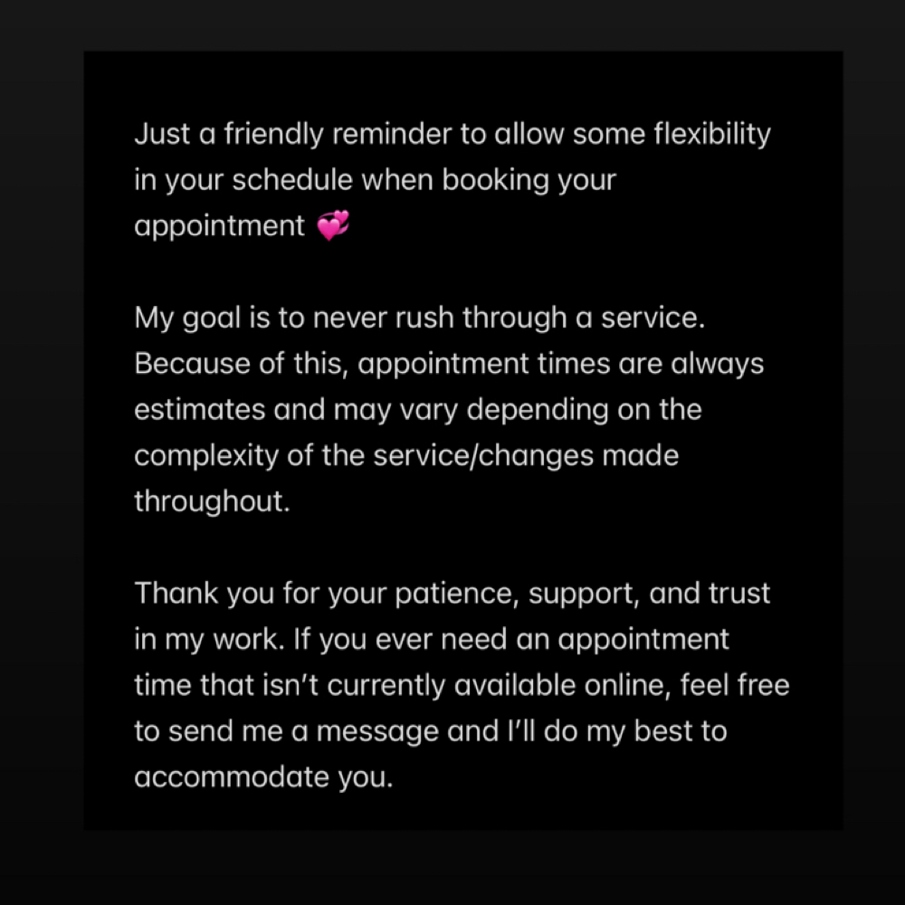Policies are located in About Tab💞 at amielliondollarnails in Austin, TX