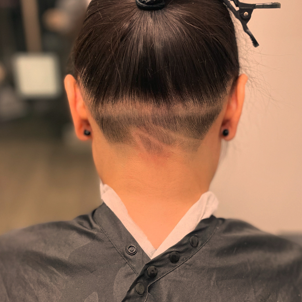 Neck Trim/ Nape Undercut at The Painted Shears in Peoria, AZ