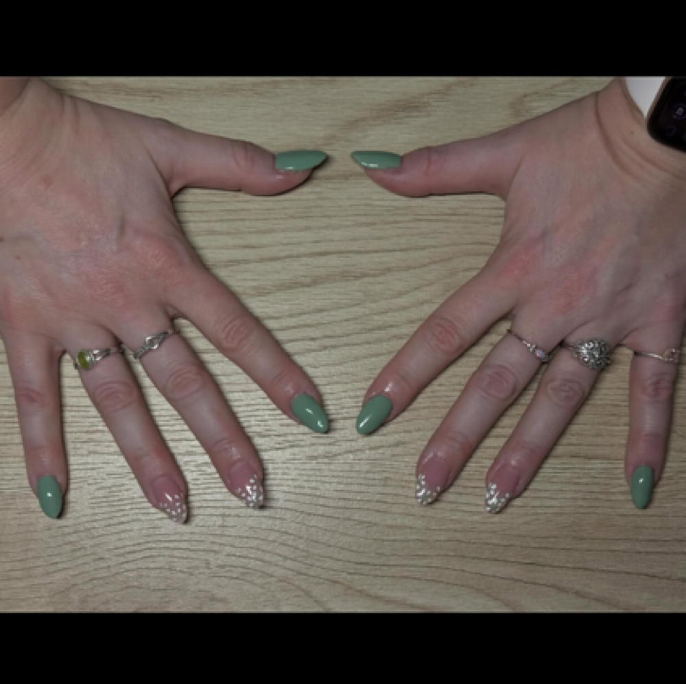 3 week acrylic fill at Simply Leah Nails in Farmington, ME