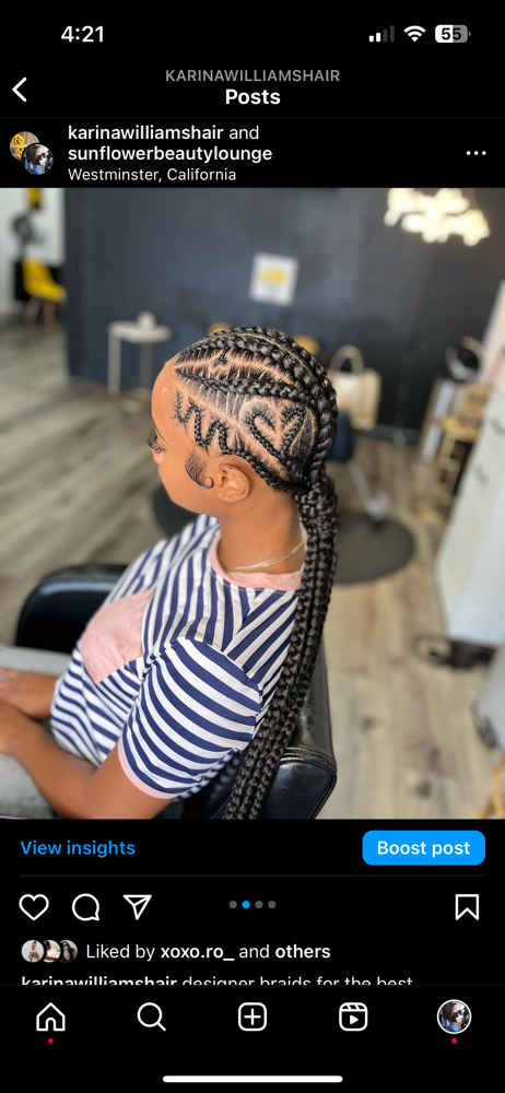 designer stitch braids