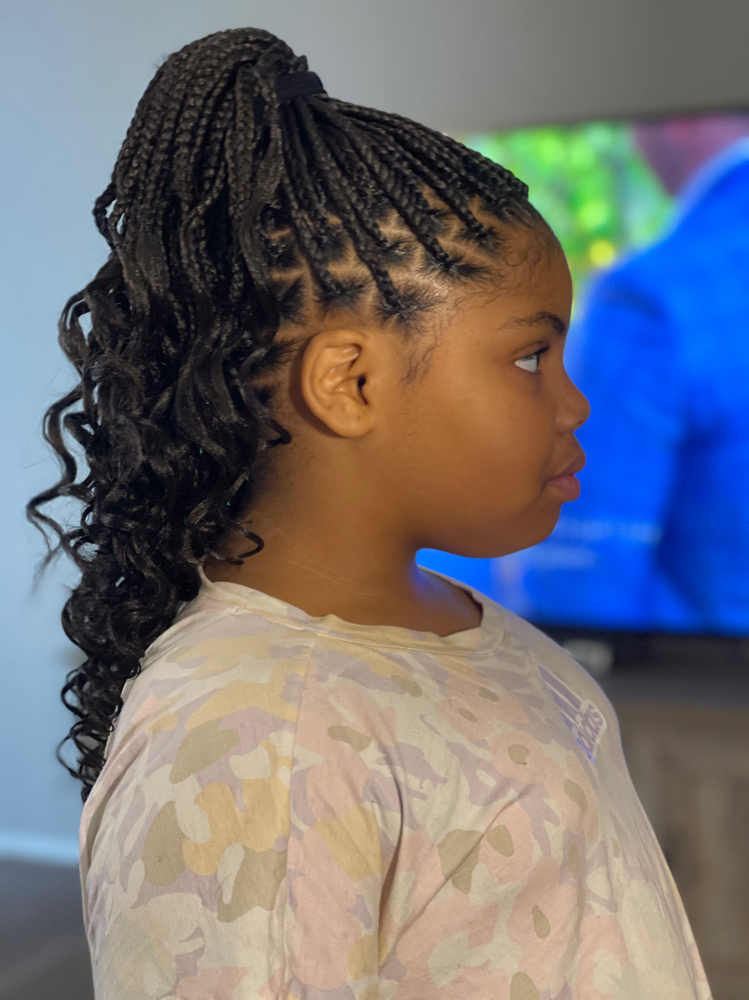 Kid  Medium Knotless Braids