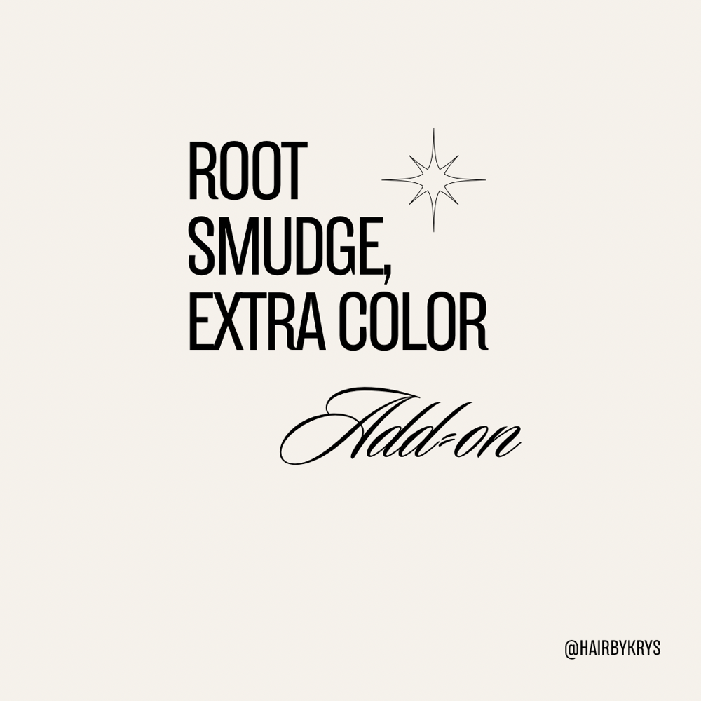 Root Smudge/ Extra Color Add On