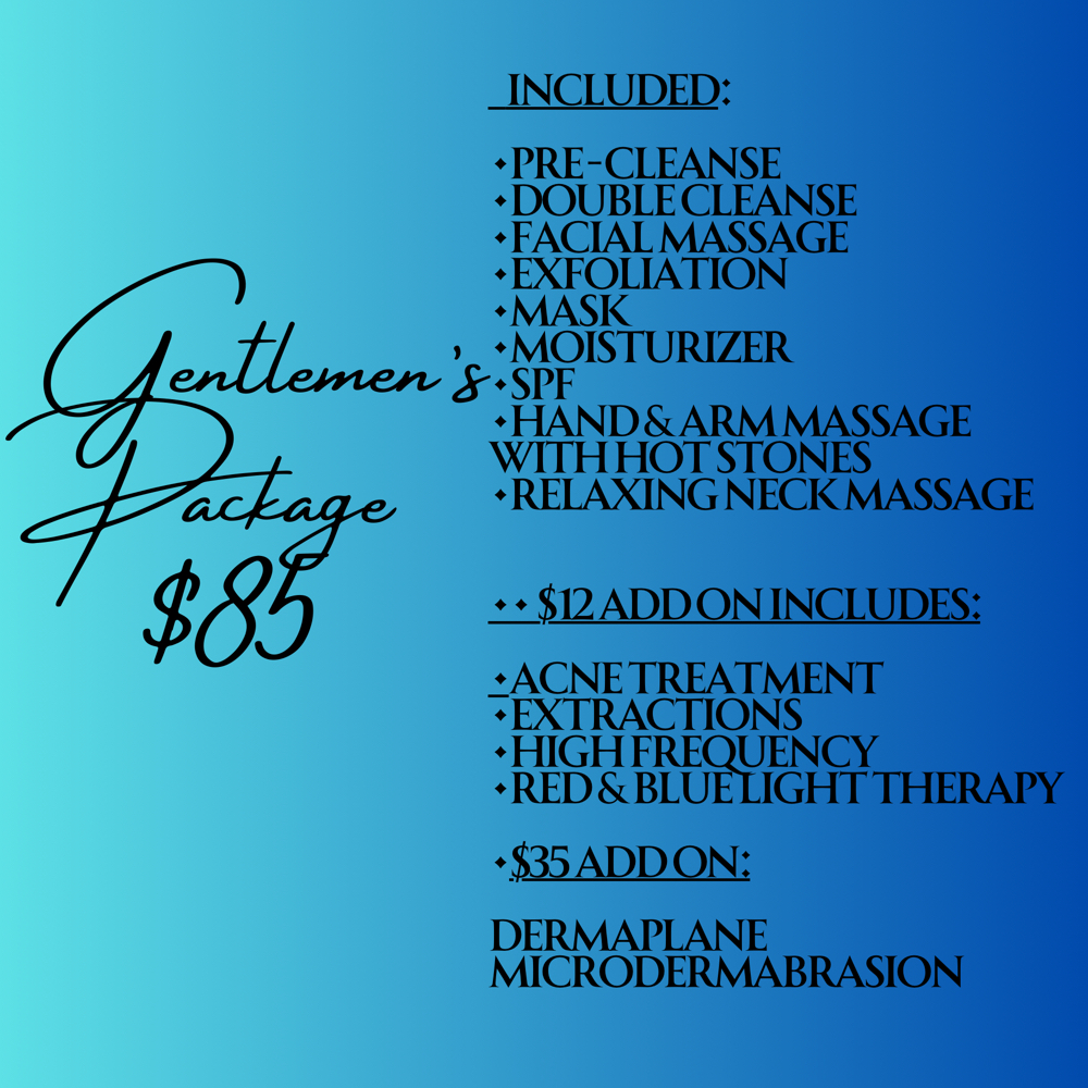 Gentleman’s Package at Edna’s Treatment Room in Oklahoma City, OK