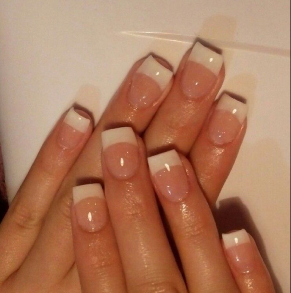 Babygirls Old school-Classic French at Itz_JAMC Nails in Webster, TX