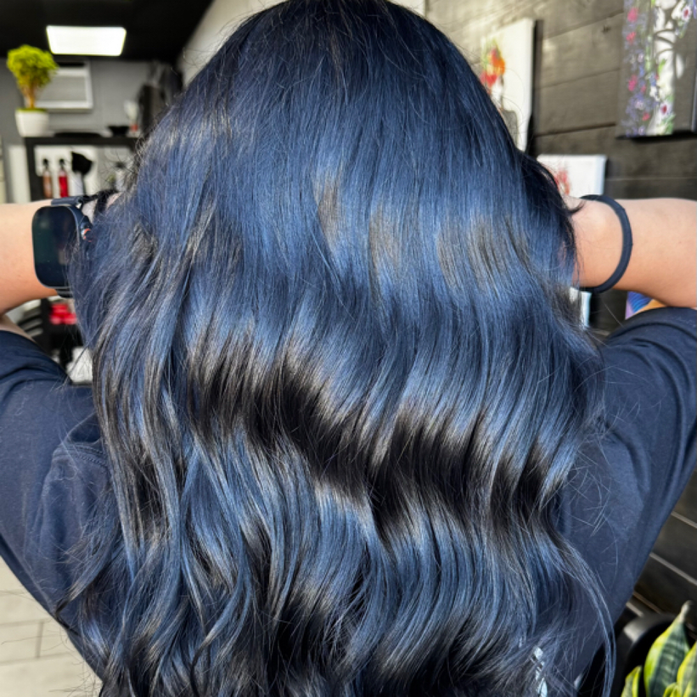 Total Hair Color at Luna Barber & Beauty Studio in Los Ángeles, CA