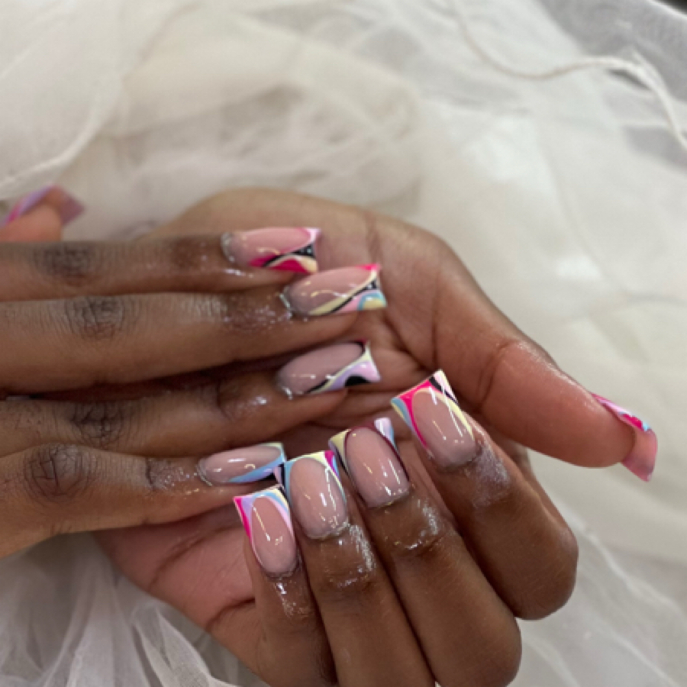 Duck Fullset W/ Design at Warmandcoozynails in Mount Vernon, NY